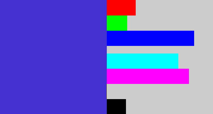 Hex color #4531d2 - blurple