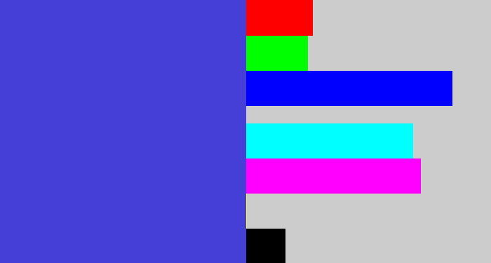 Hex color #453fd7 - blurple