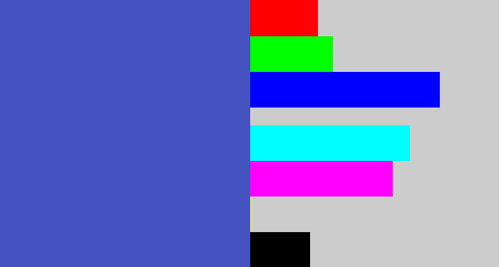 Hex color #4553c1 - warm blue