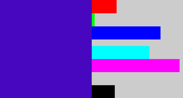 Hex color #4607be - violet blue