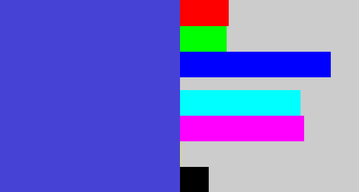 Hex color #4642d5 - blurple