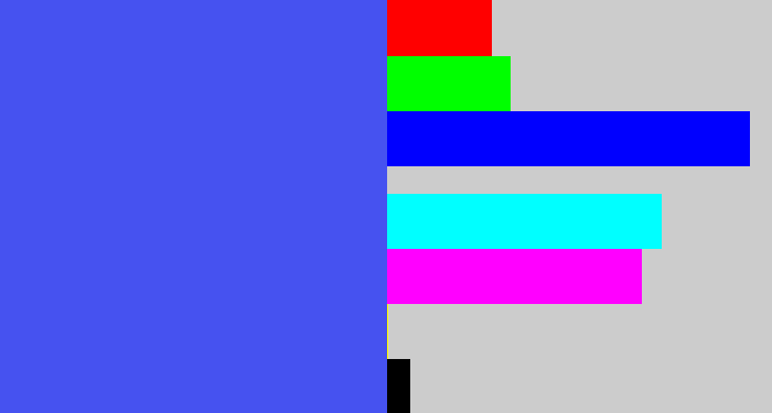 Hex color #4652f0 - warm blue