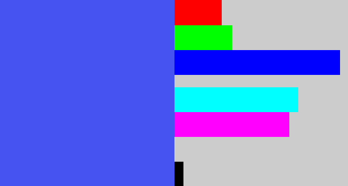 Hex color #4653f1 - warm blue