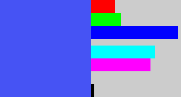 Hex color #4653f4 - warm blue