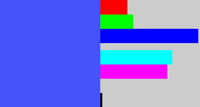 Hex color #4653fa - warm blue