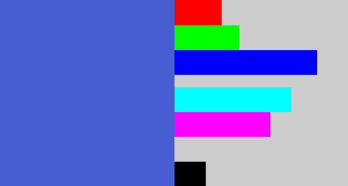 Hex color #465ed1 - warm blue