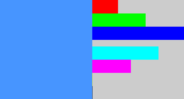 Hex color #4795ff - dodger blue
