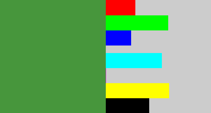 Hex color #47963c - fern green