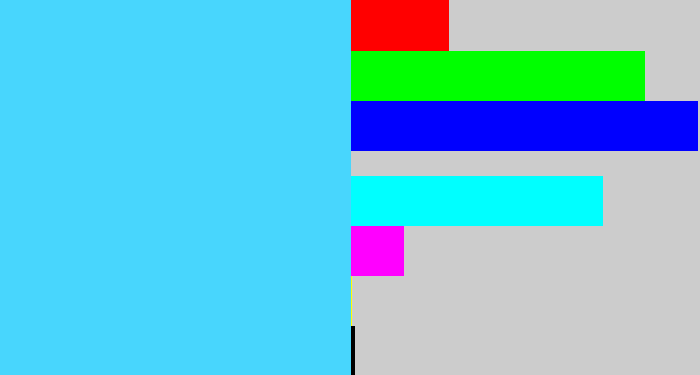 Hex color #48d6fd - bright cyan