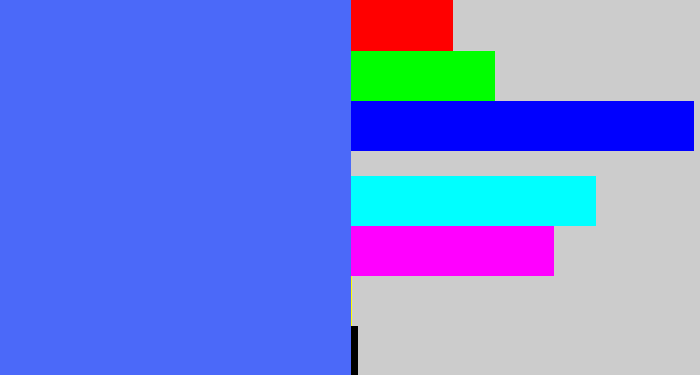 Hex color #4b69f9 - lightish blue