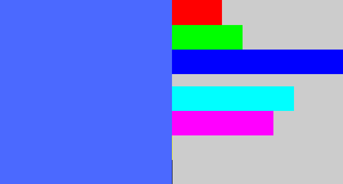 Hex color #4b69ff - lightish blue