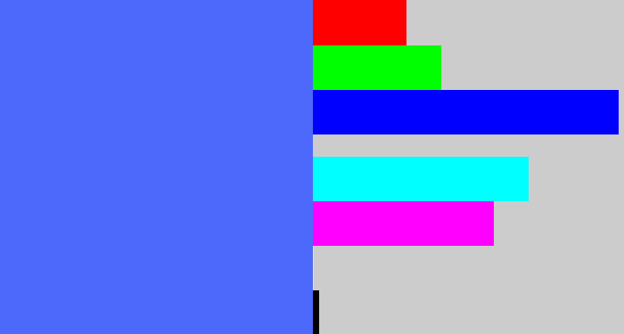 Hex color #4d69fb - lightish blue