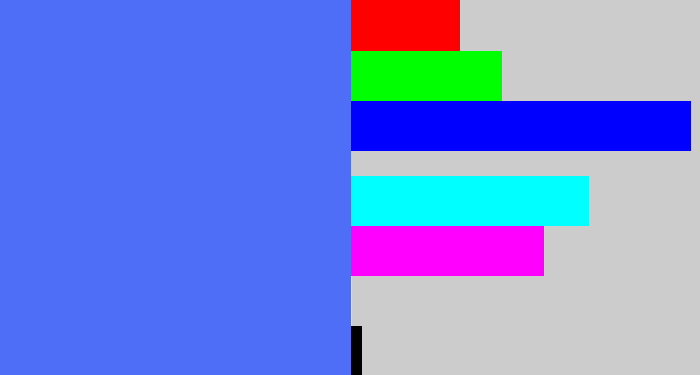 Hex color #4e6ef7 - lightish blue