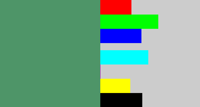 Hex color #4e9568 - greenish