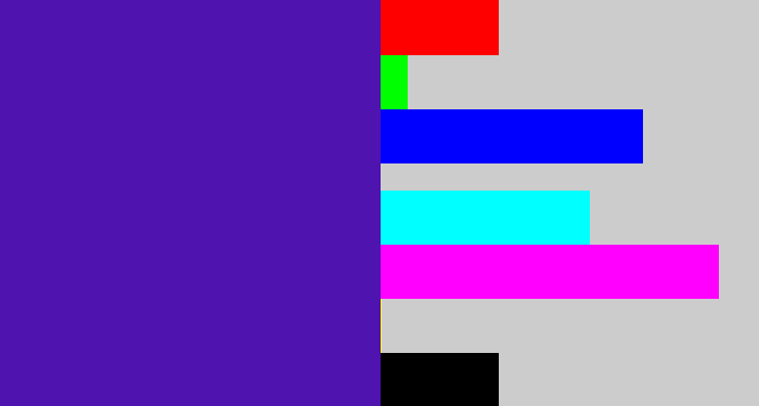 Hex color #4f13b0 - indigo blue