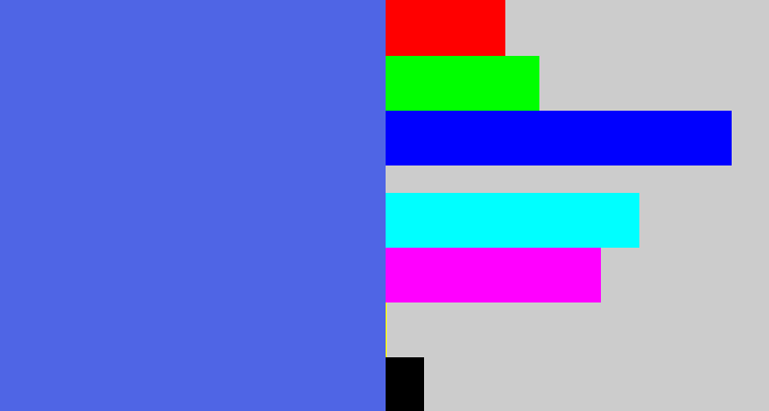 Hex color #4f65e5 - warm blue
