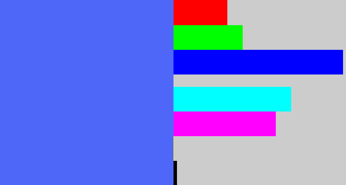 Hex color #4f67f9 - lightish blue