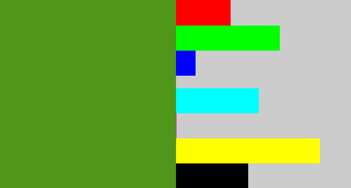Hex color #4f961b - sap green