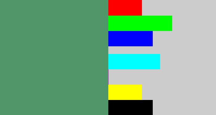 Hex color #4f9768 - greenish