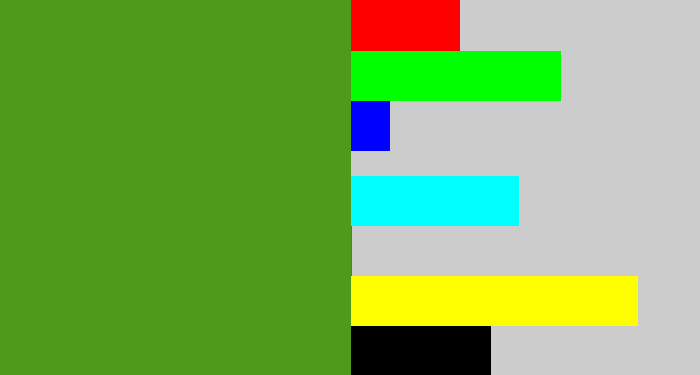Hex color #4f991b - sap green