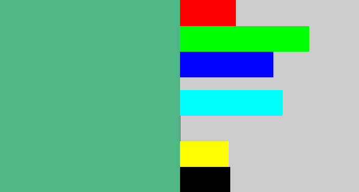 Hex color #4fb785 - greeny blue