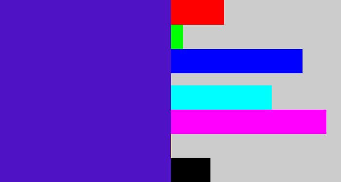 Hex color #5012c5 - violet blue