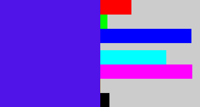 Hex color #5013e8 - blue/purple