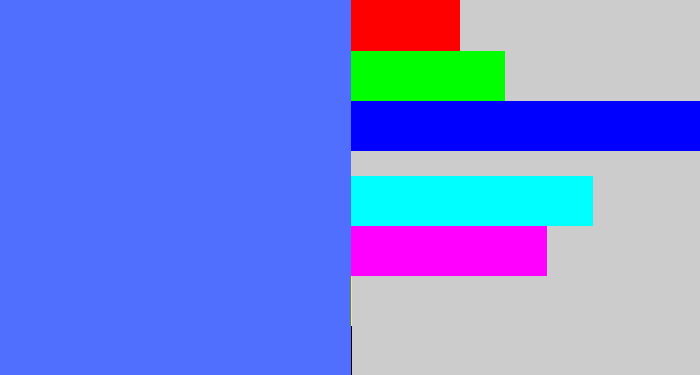 Hex color #506ffe - lightish blue