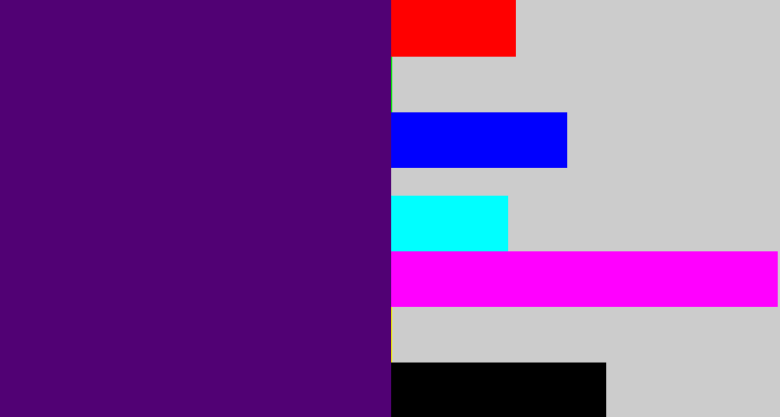 Hex color #510174 - royal purple