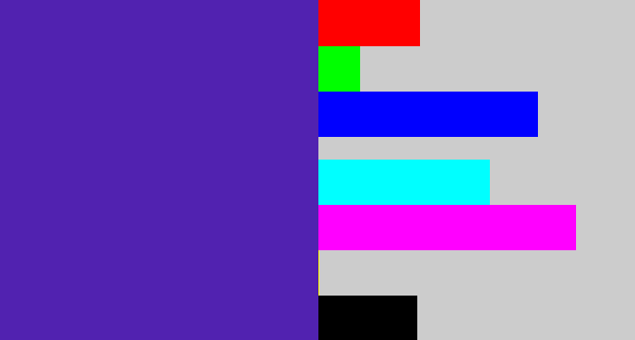 Hex color #5122b0 - indigo blue