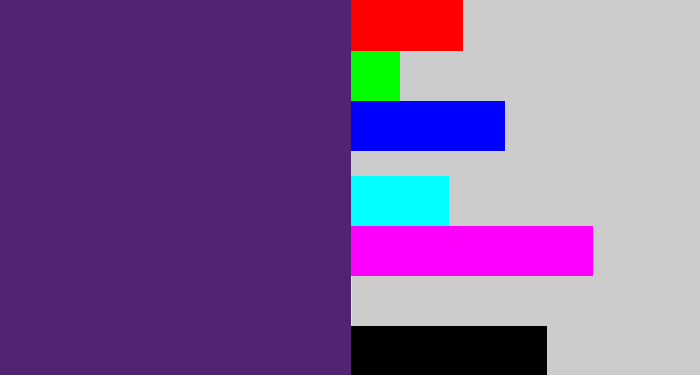 Hex color #512371 - royal purple