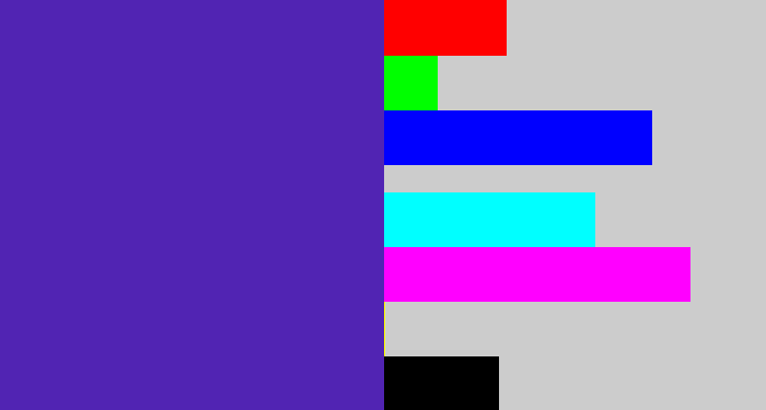 Hex color #5124b3 - indigo blue