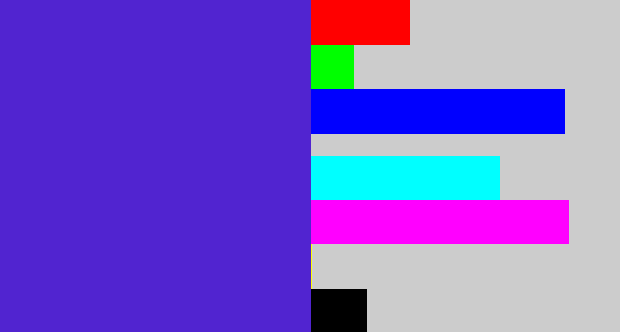 Hex color #5124d0 - blue purple