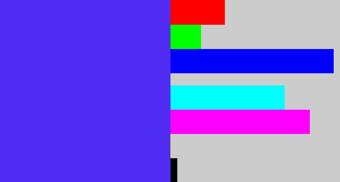 Hex color #512df4 - purpley blue
