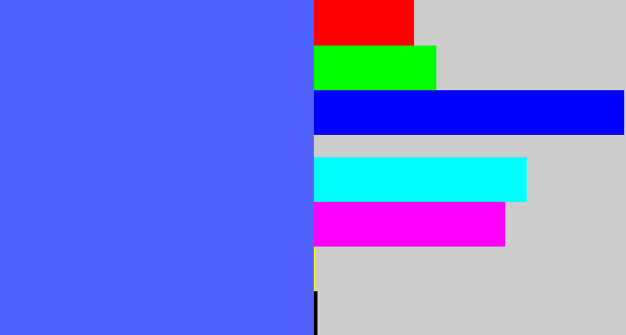 Hex color #5163fd - lightish blue