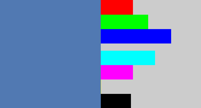 Hex color #5179b2 - off blue