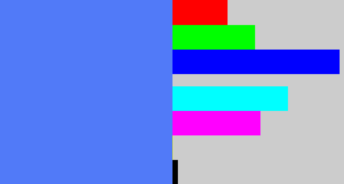 Hex color #517af8 - lightish blue