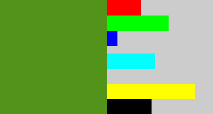 Hex color #519419 - sap green