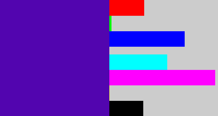 Hex color #5205af - violet blue