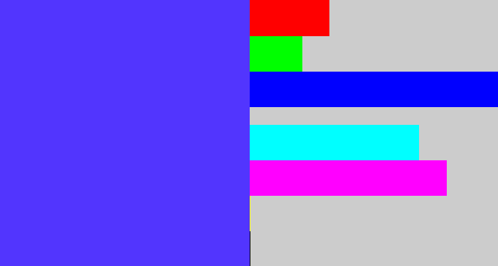 Hex color #5235fe - purpleish blue