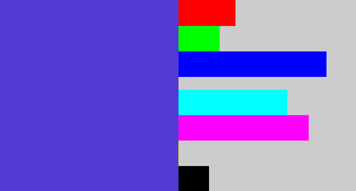 Hex color #523ad3 - blurple