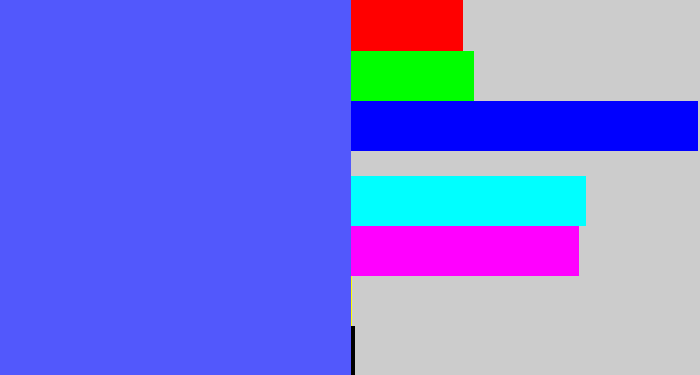 Hex color #5258fc - purpleish blue