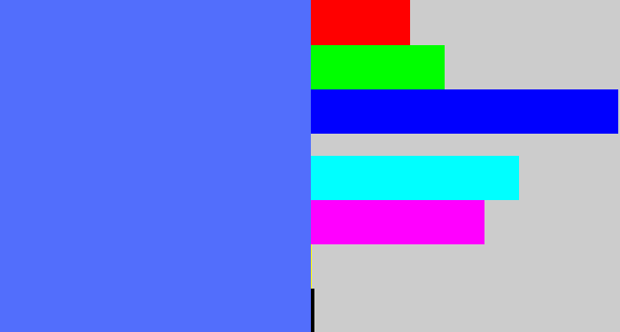 Hex color #526efc - lightish blue