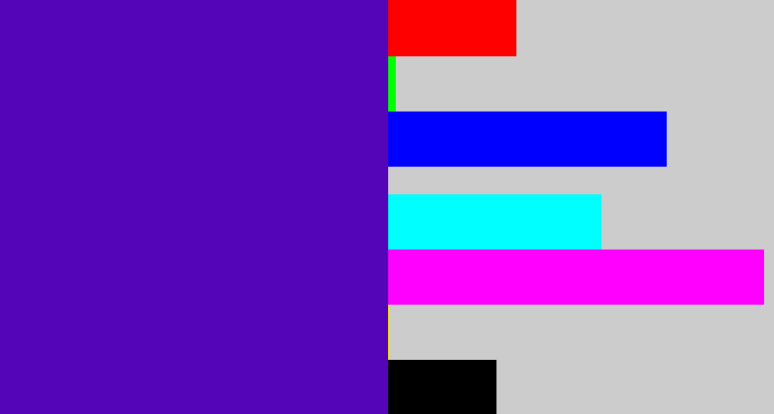 Hex color #5305b7 - violet blue