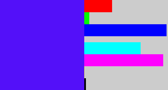 Hex color #5310f9 - blue/purple
