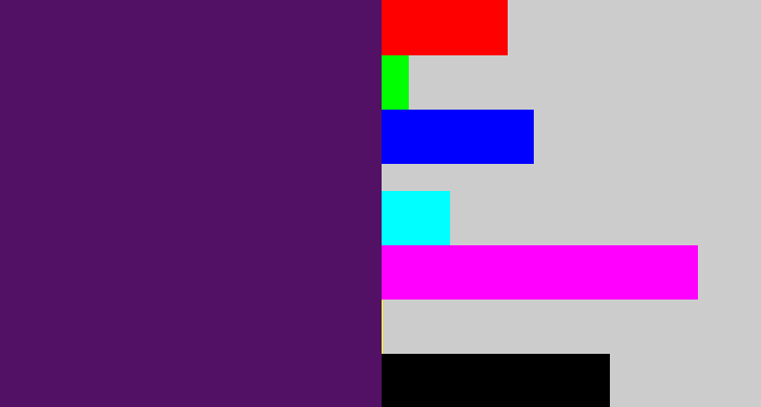 Hex color #531165 - royal purple