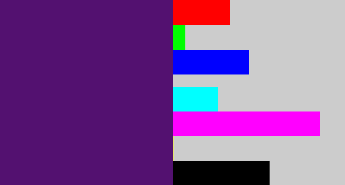 Hex color #531170 - royal purple