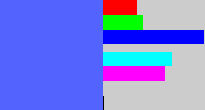 Hex color #5363fd - lightish blue