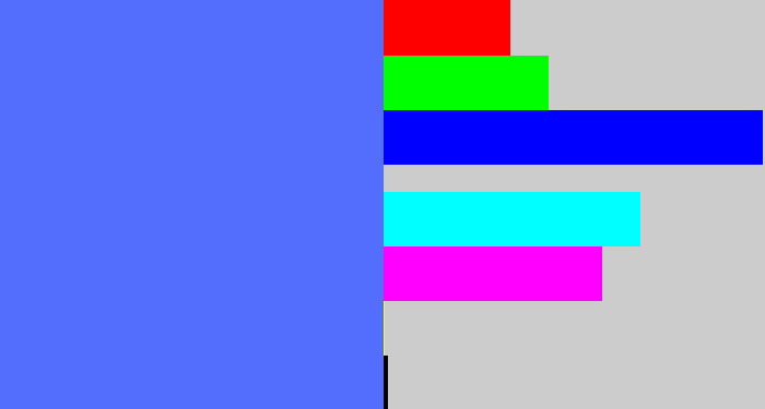 Hex color #536dfc - lightish blue
