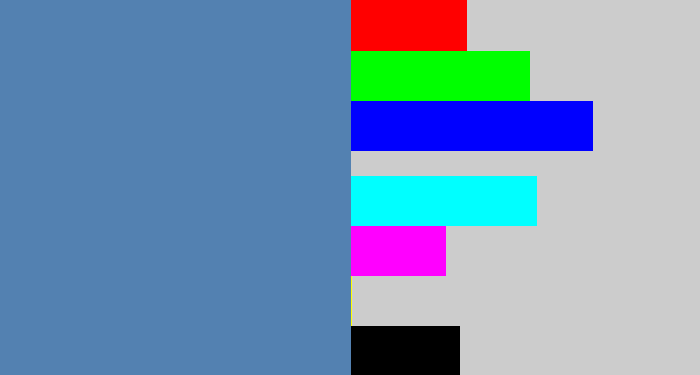 Hex color #5381b1 - off blue